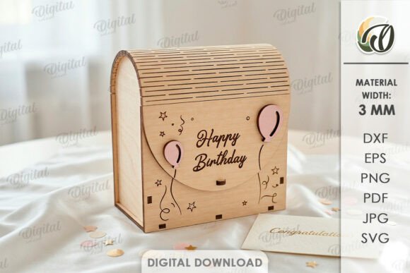 3D Gift Box Laser Cut for Happy Birthday: A Creative and Practical Design Solution
