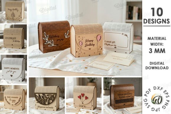 3D Gift Boxes Bundles Laser Cut: Creative Design Made Easy