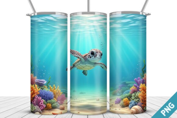3D Ocean Sea Turtle Tumbler Design Evaluation