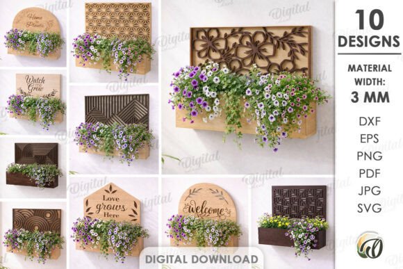 3D Planter Boxes Bundle Laser Cut: A Practical Design Resource for Makers and Creators