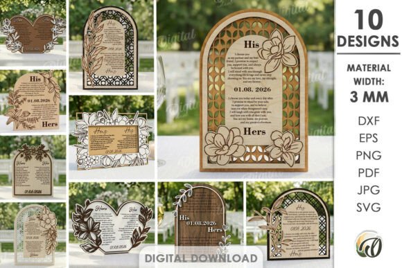 3D Wedding Vow Displays Bundle Laser Cut: A Strategic Tool for Creative Expression and Branding