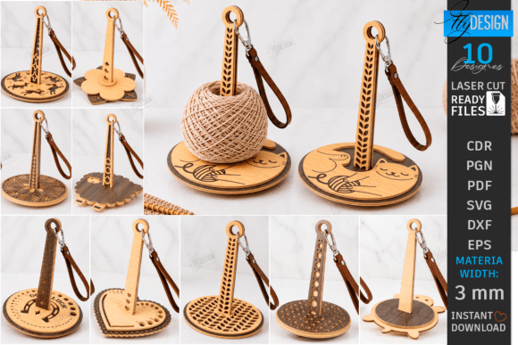 3D Wristlet Yarn Holder Laser Cut Bundle: A Smart Tool for Modern Fiber Artists