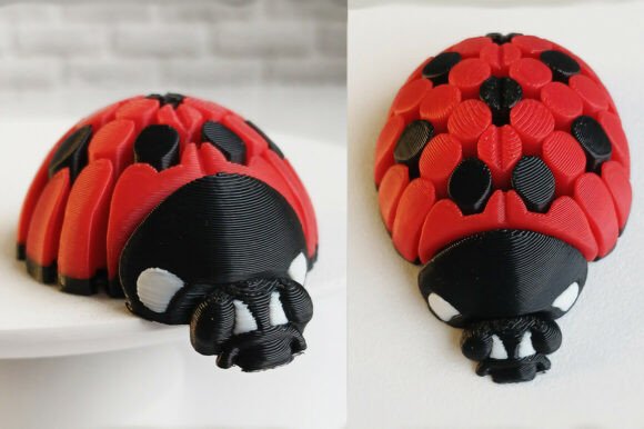 Articulated Ladybug – 3D Flexi Toy 🐞: A Unique Blend of Function and Fun
