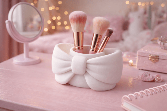 Bow Organizer for Makeup - Pens and More STL for 3D Print