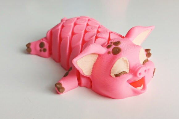 Bring Joy to 3D Printing with the Adorable Articulated Pig Model