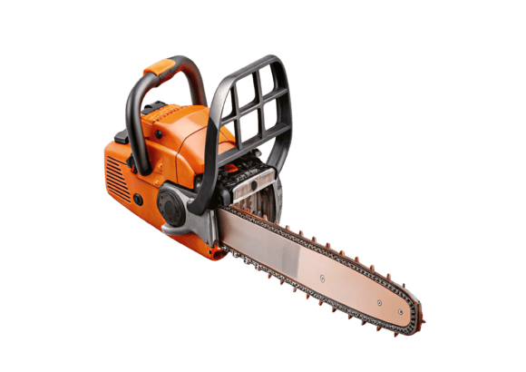 Chainsaw Red Color 3D Icon Isolated – A Versatile Design Asset