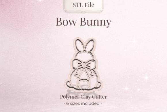 Clay Cutter STL – Bow Bunny Design