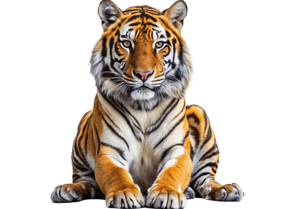 Cute Tiger 3D Animated Cartoon PNGs