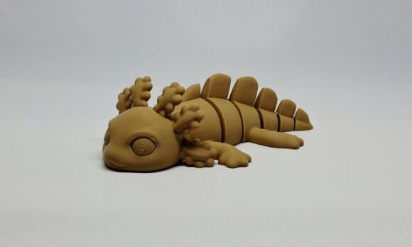 Flexi Axolotl STL 3D Print Model