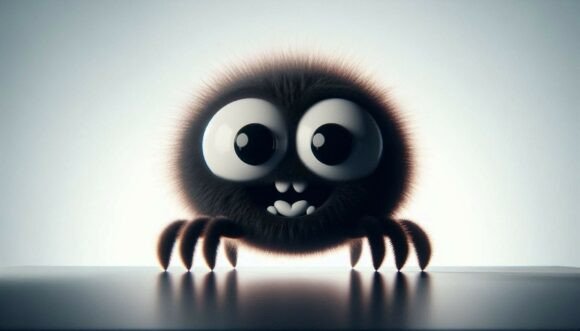 Glossy 3D Animation Spider: A Versatile Asset for Modern Design