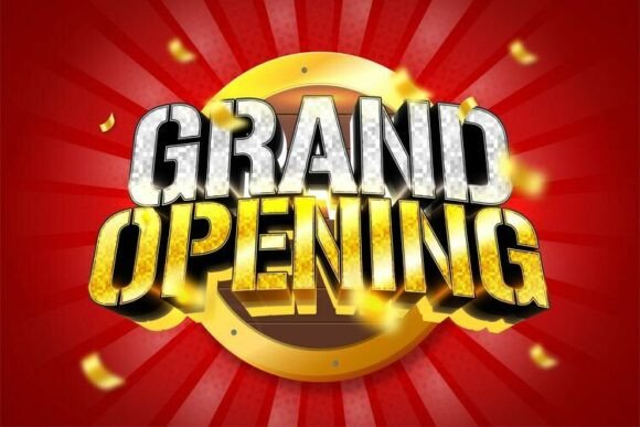 Grand Opening Party 3D Text Effect
