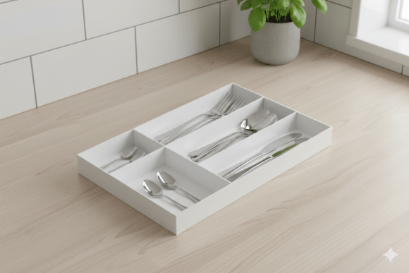 Optimize Your Kitchen Storage with 3D-Printed Drawer Organizer (30x45cm)