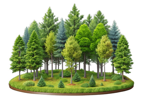 PNG Green Forest 3d Rendering: A Strategic Asset for Visual Branding