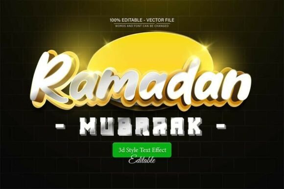 Ramadan Mubarak 3D Text Style Effect: A Practical Guide to High-Quality Vector Design