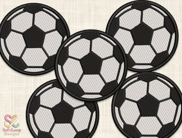 Soccer Ball Patch Design: A Dynamic Graphic Element
