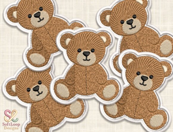 TEDDY BEAR Patch Embroidery Design: A Practical Choice for Cuddly Customization